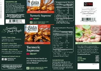 Gaia Herbs Turmeric Supreme Heart - herbal supplement