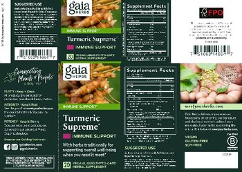 Gaia Herbs Turmeric Supreme Immune Support - herbal supplement
