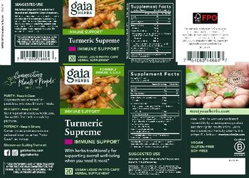 Gaia Herbs Turmeric Supreme Immune Support - herbal supplement