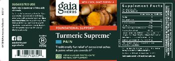 Gaia Herbs Turmeric Supreme Pain - herbal supplement