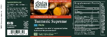 Gaia Herbs Turmeric Supreme - herbal supplement