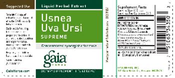 Gaia Herbs Usnea Uva Ursi Supreme - supplement