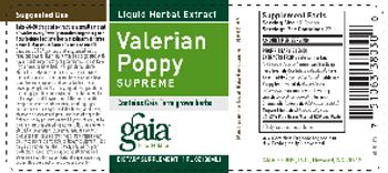 Gaia Herbs Valerian Poppy Supreme - supplement