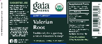 Gaia Herbs Valerian Root - herbal supplement