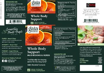 Gaia Herbs Whole Body Support - herbal supplement