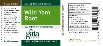 Gaia Herbs Wild Yam Root - supplement