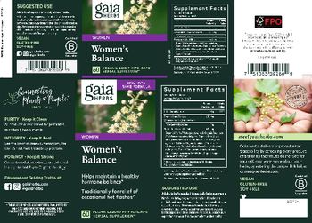 Gaia Herbs Womens Balance - herbal supplement