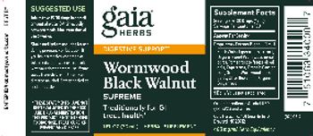 Gaia Herbs Wormwood Black Walnut Supreme - herbal supplement