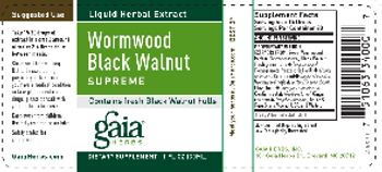 Gaia Herbs Wormwood Black Walnut Supreme - supplement