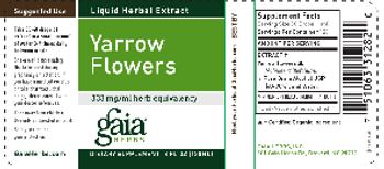 Gaia Herbs Yarrow Flowers - supplement