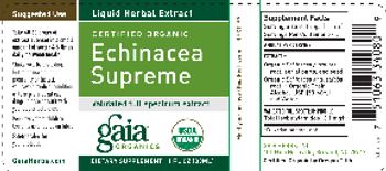 Gaia Organics Certified Organic Echinacea Supreme - supplement