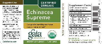 Gaia Organics Echinacea Supreme - supplement