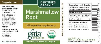 Gaia Organics Marshmallow Root - supplement