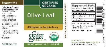 Gaia Organics Olive Leaf - supplement