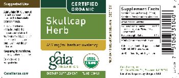 Gaia Organics Skullcap Herb - supplement
