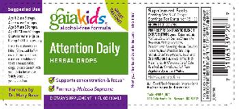 GaiaKids Attention Daily Herbal Drops - supplement