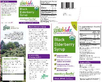 GaiaKids Black Elderberry Syrup - supplement