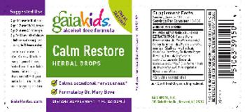 GaiaKids Calm Restore Herbal Drops - supplement