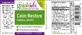 GaiaKids Calm Restore Herbal Drops - supplement