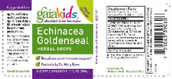 GaiaKids Echinacea Goldenseal Herbal Drops - supplement