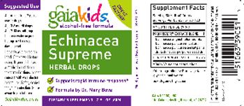 GaiaKids Echinacea Supreme Herbal Drops - supplement