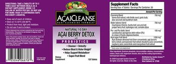 Garden Greens AcaiCleanse Natural 10 Day Acai Berry Detox - supplement