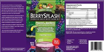 Garden Greens BerrySplash Powered With Acacia Berry - supplement