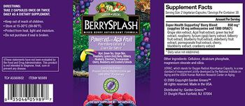 Garden Greens BerrySplash Powered With Acacia Fruit - supplement