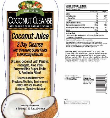 Garden Greens Coconut Cleanse - supplement