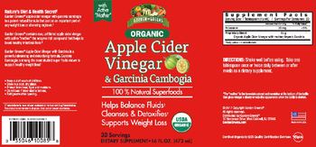 Garden Greens Organic Apple Cider Vinegar & Garcinia Cambogia - supplement