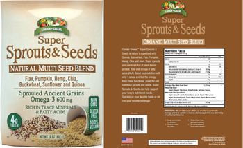 Garden Greens Super Sprouts & Seeds - supplement