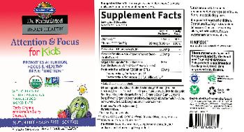 Garden Of Life Dr. Formulated Brain Health Attention & Focus For Kids Tasty Organic Watermelon Berry Chewable - whole food supplement