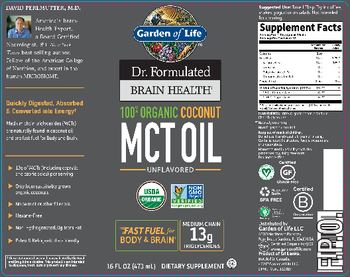 Garden Of Life Dr. Formulated Brain Health MCT Oil Unflavored - supplement