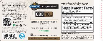 Garden Of Life Dr. Formulated CBD 10 mg Liquid Drops Peppermint - supplement