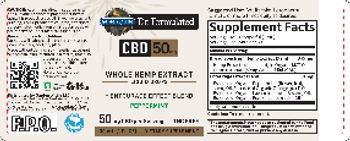 Garden Of Life Dr. Formulated CBD 50 mg Liquid Drops Peppermint - supplement