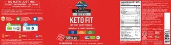Garden Of Life Dr. Formulated Keto Keto Fit Fair Trade Chocolate - supplement
