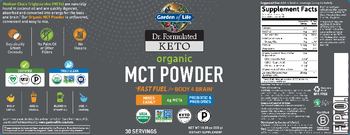 Garden Of Life Dr. Formulated Keto Organic MCT Powder - supplement