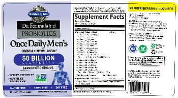 Garden Of Life Dr. Formulated Probiotics Once Daily Men's 50 Billion Guaranteed - raw probiotic supplement