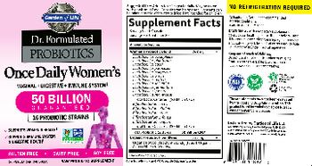 Garden Of Life Dr. Formulated Probiotics Once Daily Women's - raw probiotic supplement