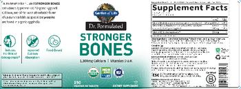 Garden Of Life Dr. Formulated Stronger Bones - supplement