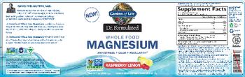 Garden Of Life Dr. Formulated Whole Food Magnesium Raspberry Lemon - whole food supplement