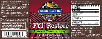 Garden Of Life FYI Restore - supplement