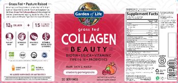 Garden Of Life Grass Fed Collagen Beauty Cranberry Pomegranate - supplement
