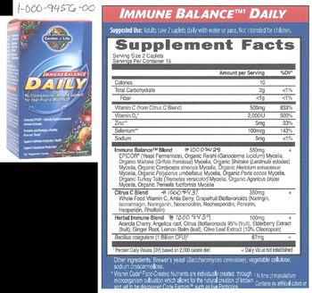 Garden Of Life Immune Balance Daily - whole food supplement