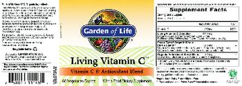 Garden Of Life Living Vitamin C - whole food supplement