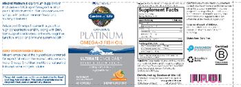 Garden Of Life Minami Platinum Omega- Fish Oil Orange Flavor - supplement