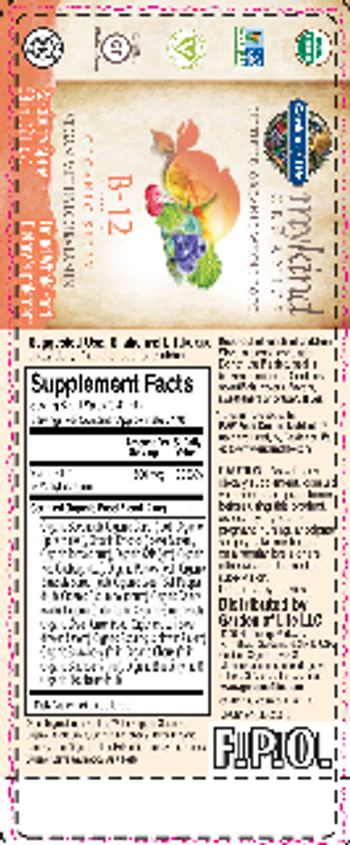 Garden Of Life My Kind Organics B-12 Organic Spray Raspberry - liquid whole food supplement