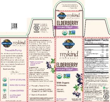 Garden Of Life MyKind Organics Elderberry Immune Syrup - liquid herbal supplement