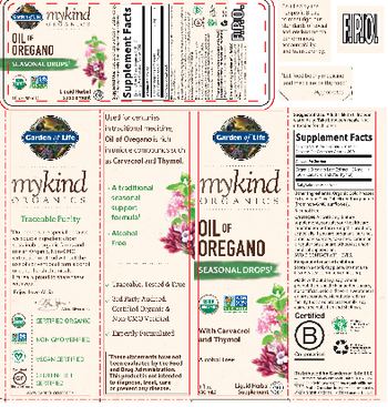 Garden Of Life MyKind Organics Oil of Oregano Seasonal Drops - liquid herbal supplement