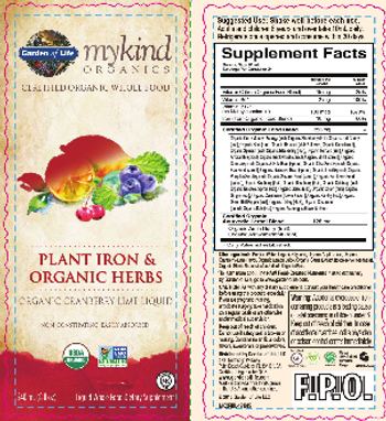 Garden Of Life MyKind Organics Plant Iron & Organic Herbs - liquid whole food supplement